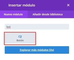 insertar boton divi