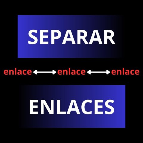 separar enlaces divi